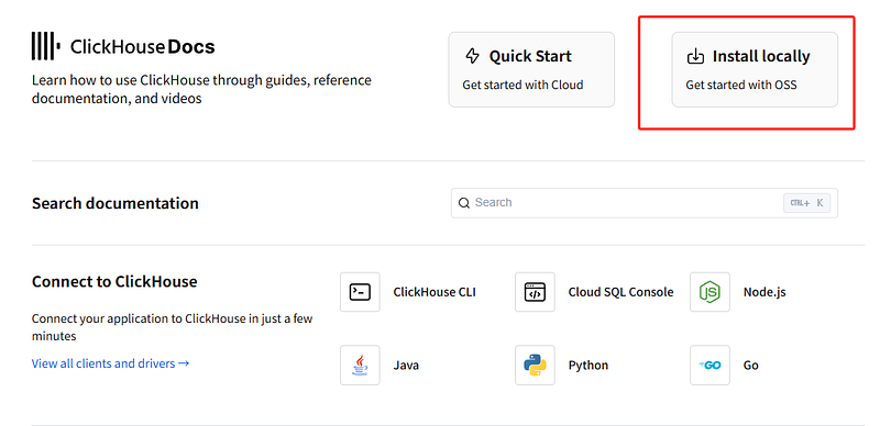 Get set up quickly with ClickHouse. Download an appropriate binary for your OS