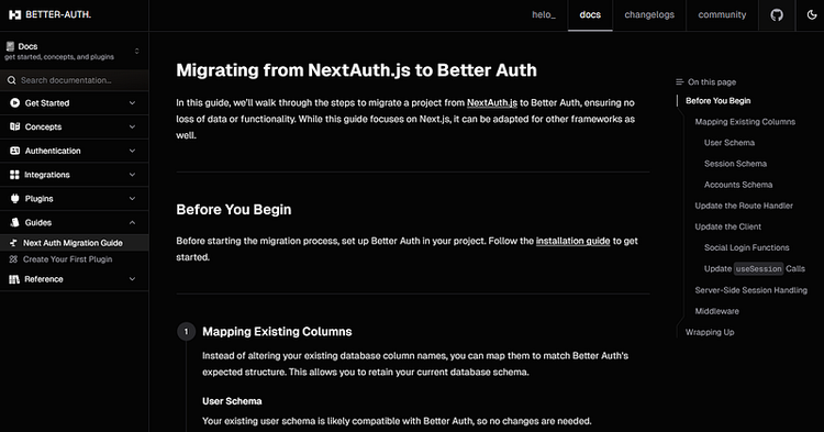 Migrating from NextAuth.js to Better Auth