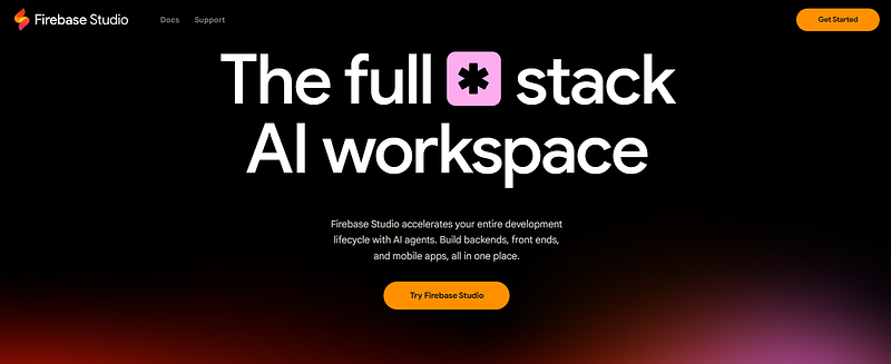 One by One Get started with Firebase Studio