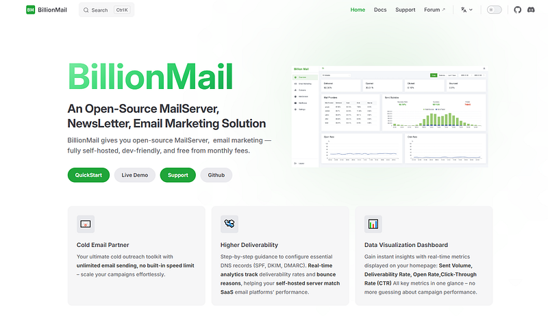 BillionMail: Empowering Your Email Marketing with an Open-Source, Self-Hosted Solution